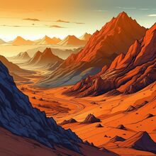 Марсианские горы, anime